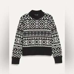Old Navy SoSoft Mock-Neck Fair Isle Sweater